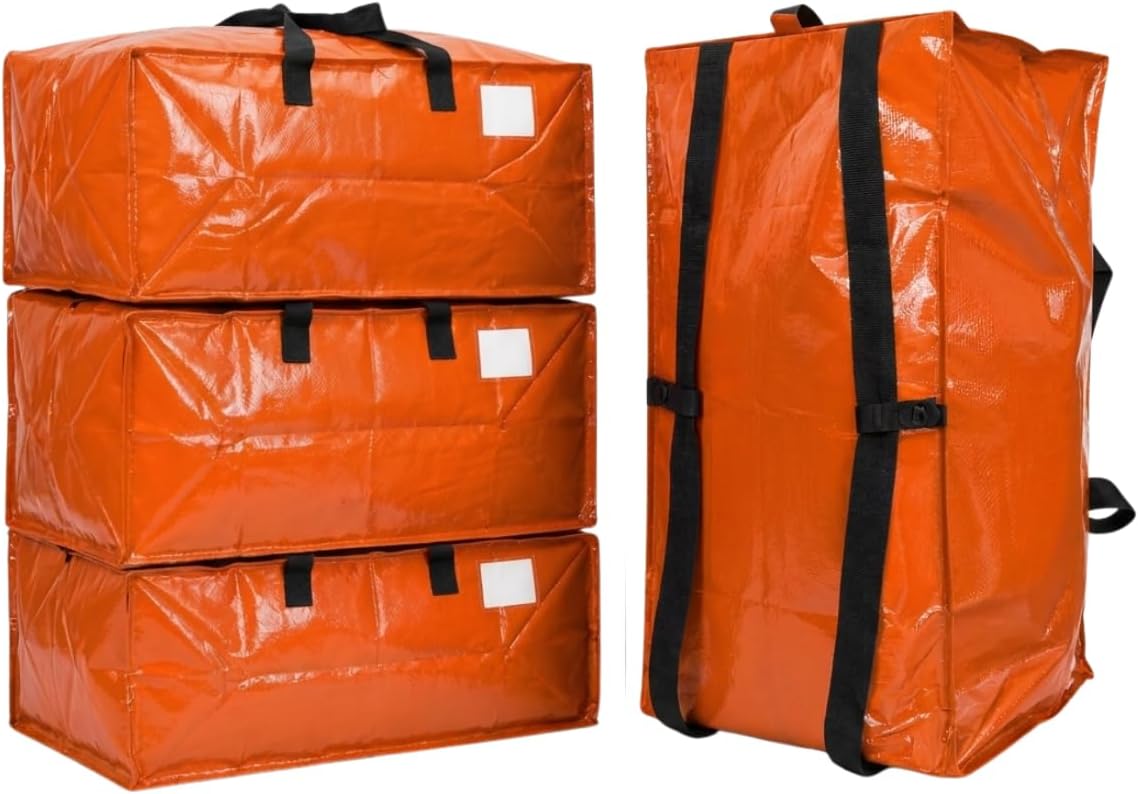 DURASACK Heavy Duty Moving Bag 4-Pack Orange