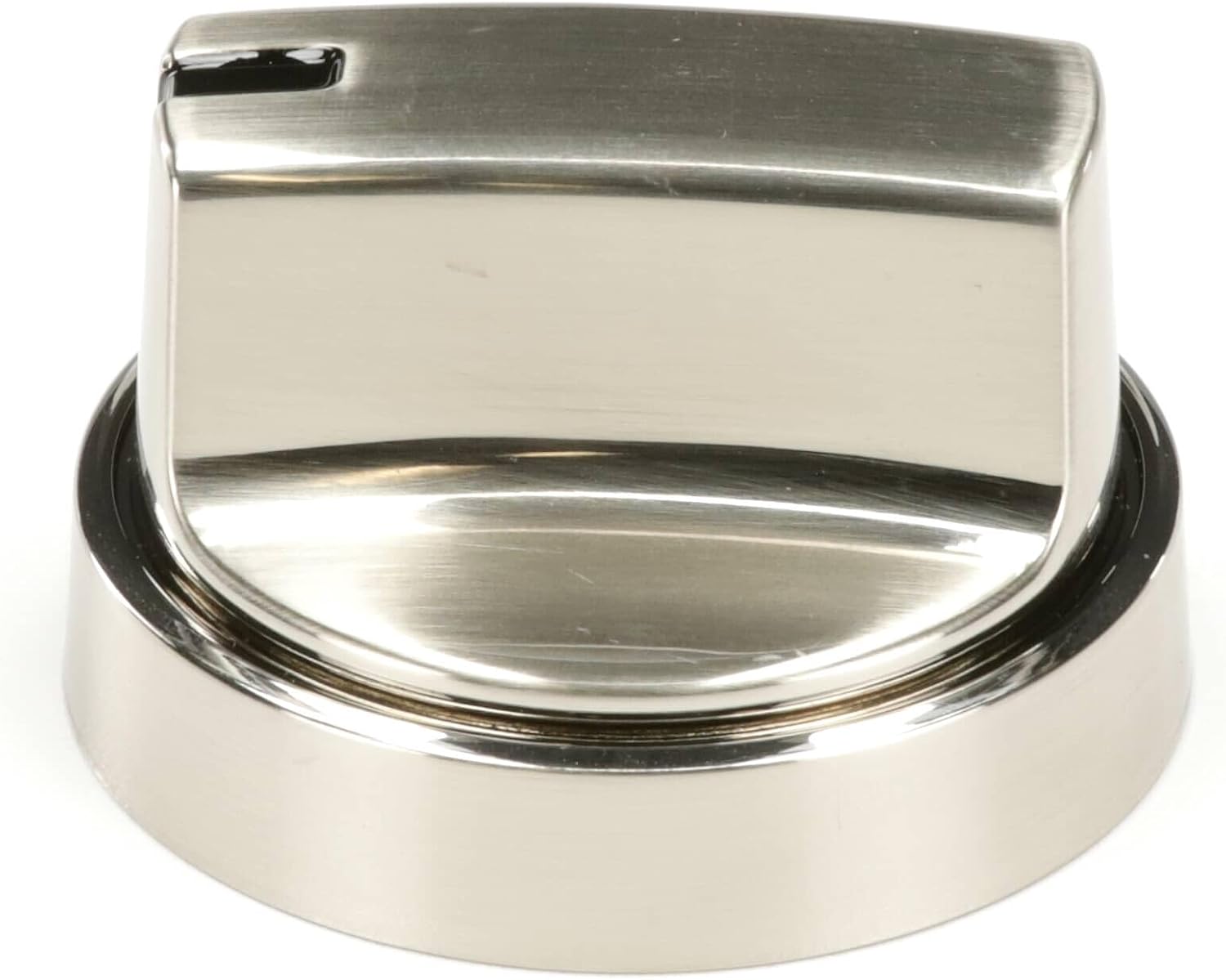 Direct Replacement for GE WB03X24965 Range Range Knob - Stainless Steel Look