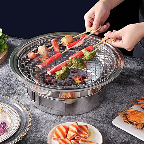 Grill per barbecue con griglia, barbecue portatile stufa giapponese a carbone/piastra per barbecue per uso domestico