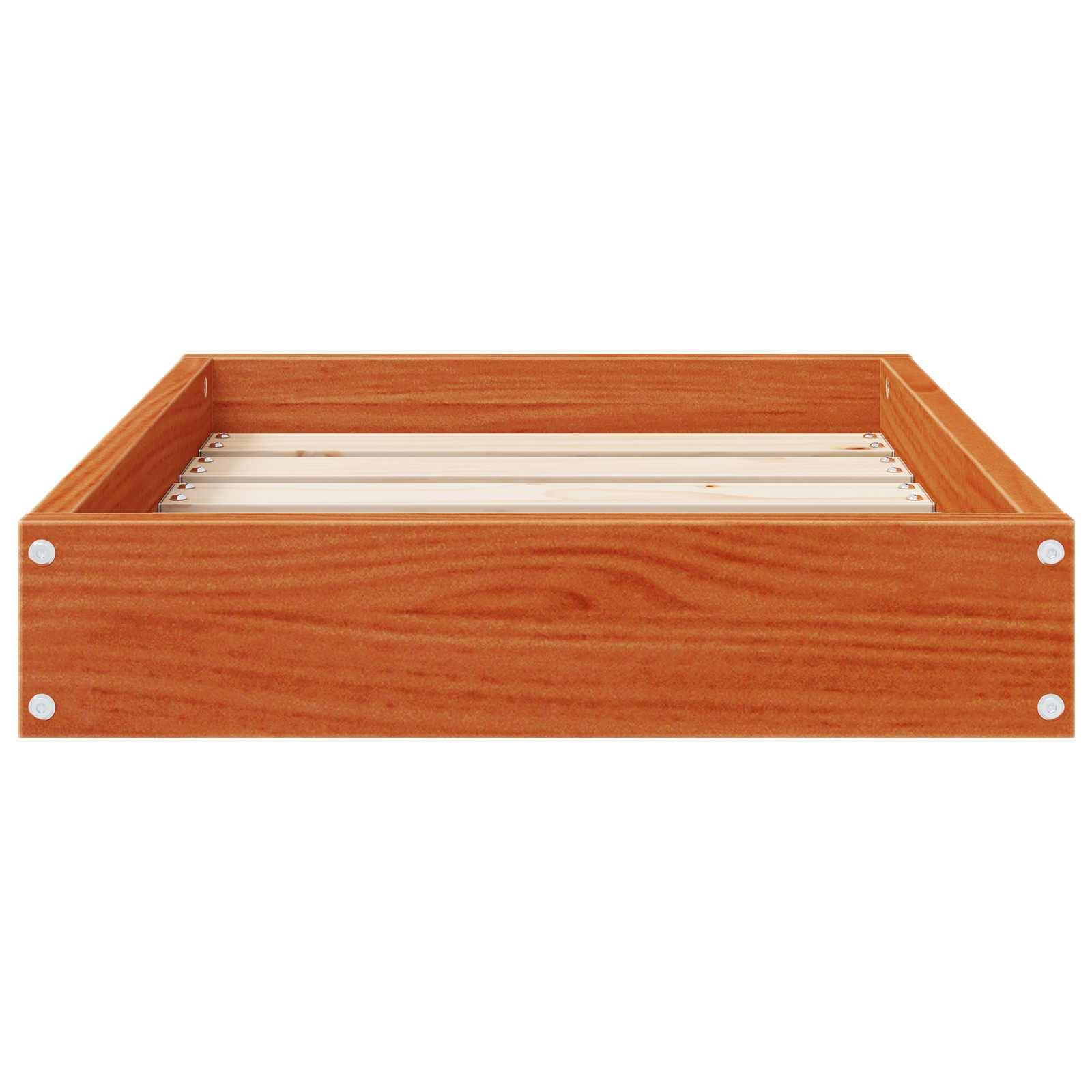 Cuccia per cani in legno massello di pino marrone cerato, 51,5 x 44 x 9 cm, per interni, comodo posto per dormire per animali domestici, con design robusto e accogliente nido per cuccioli