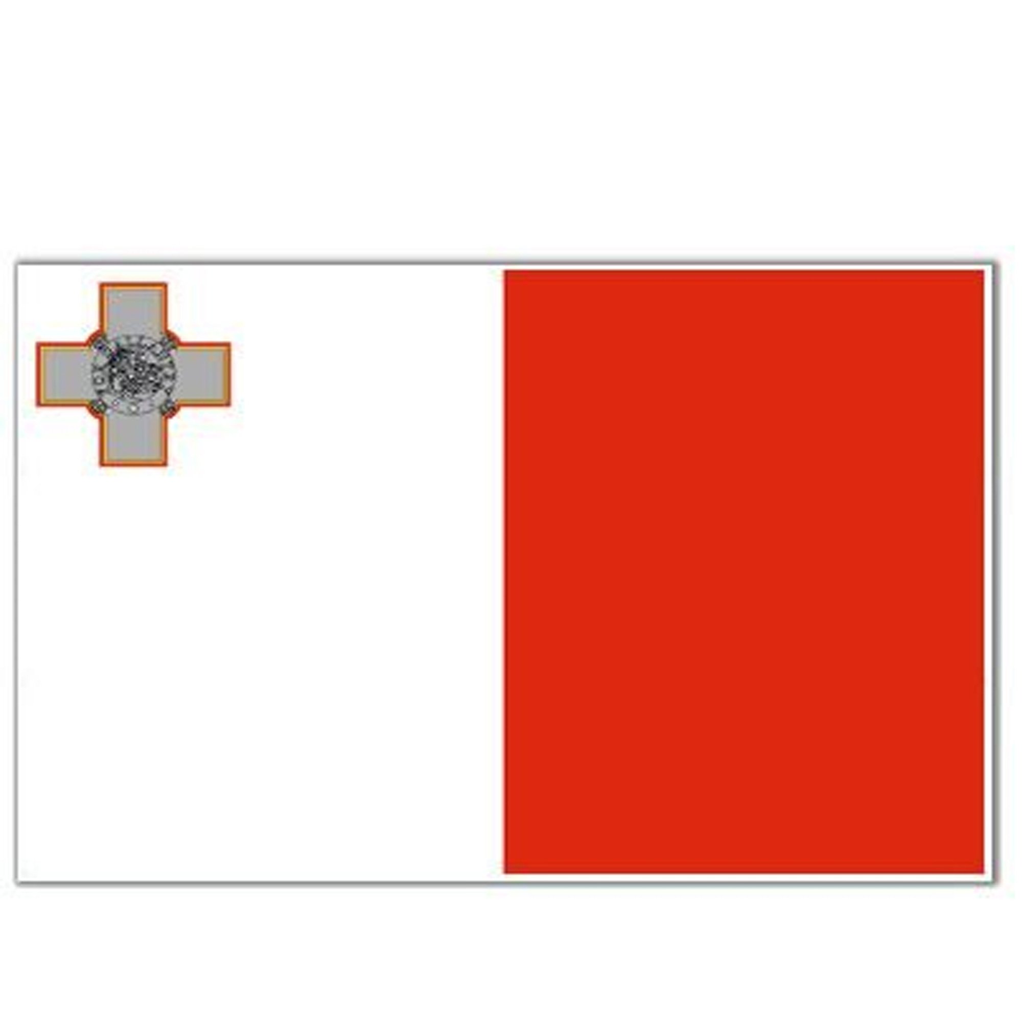 Flagtex Malta Flag 5ft x 3ft (150cm x 90cm)