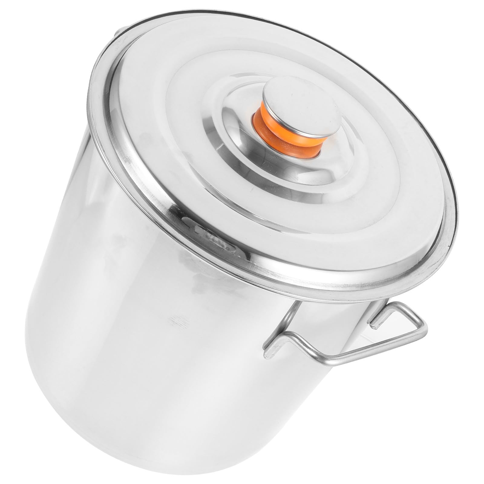 ifundom Pentola per Cottura in Acciaio Inossidabile Secchio Manico per Zuppa Design Lucido e Liscio di Frutti di Mare e Carne per Cucina Domestica e Commerciale