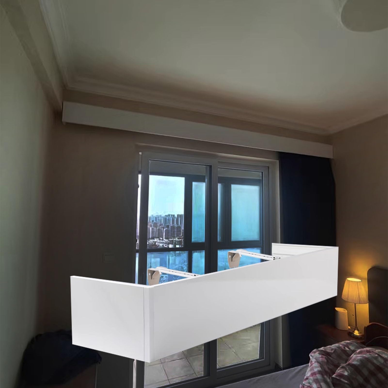 Cantonnière pour rideaux 320cm pour décorer les fenêtres de chambre sans rail