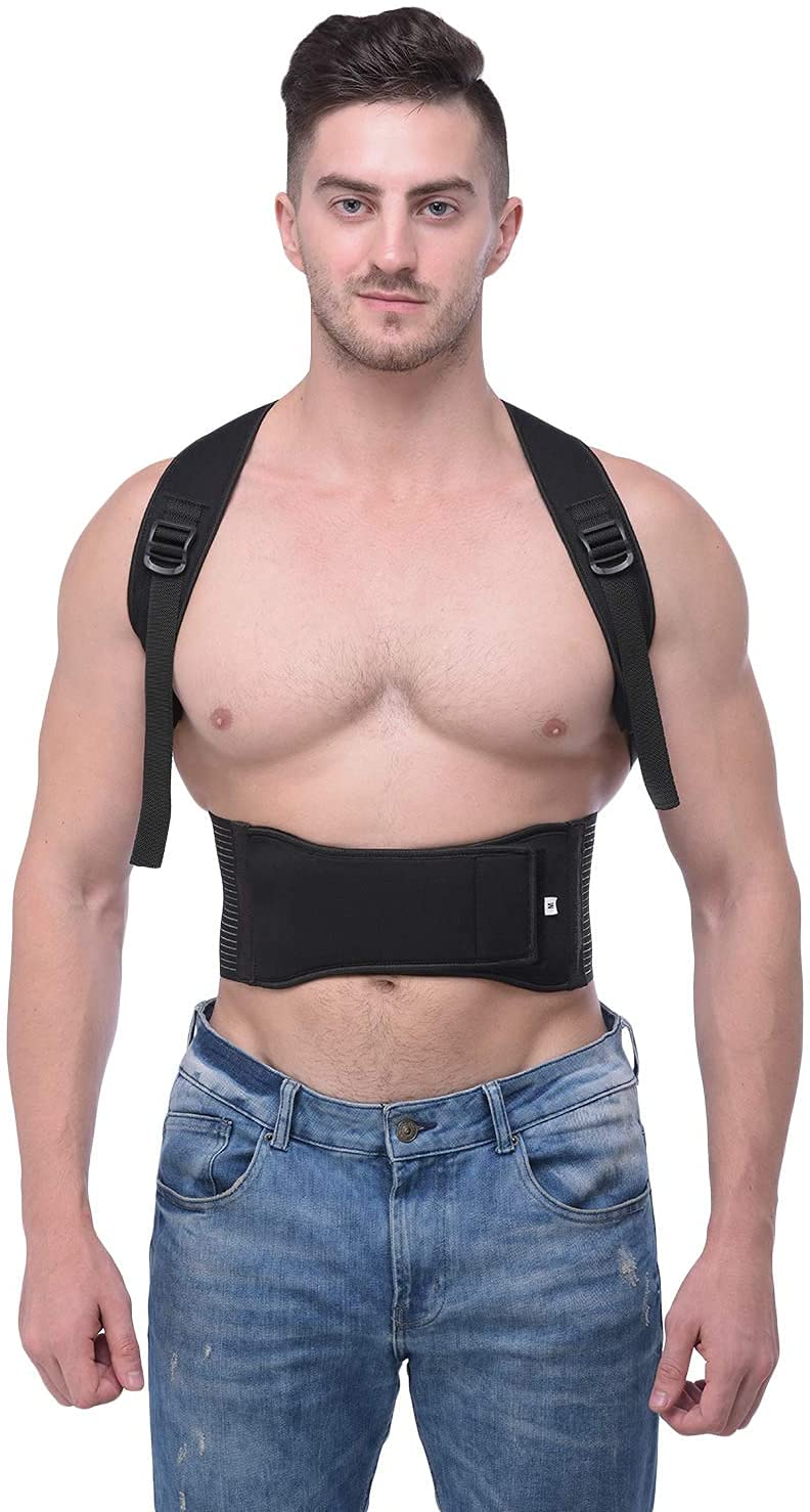 zedoff™ posture Corrector Shoulder Back Support Belt for Men and Women Free Size(1)