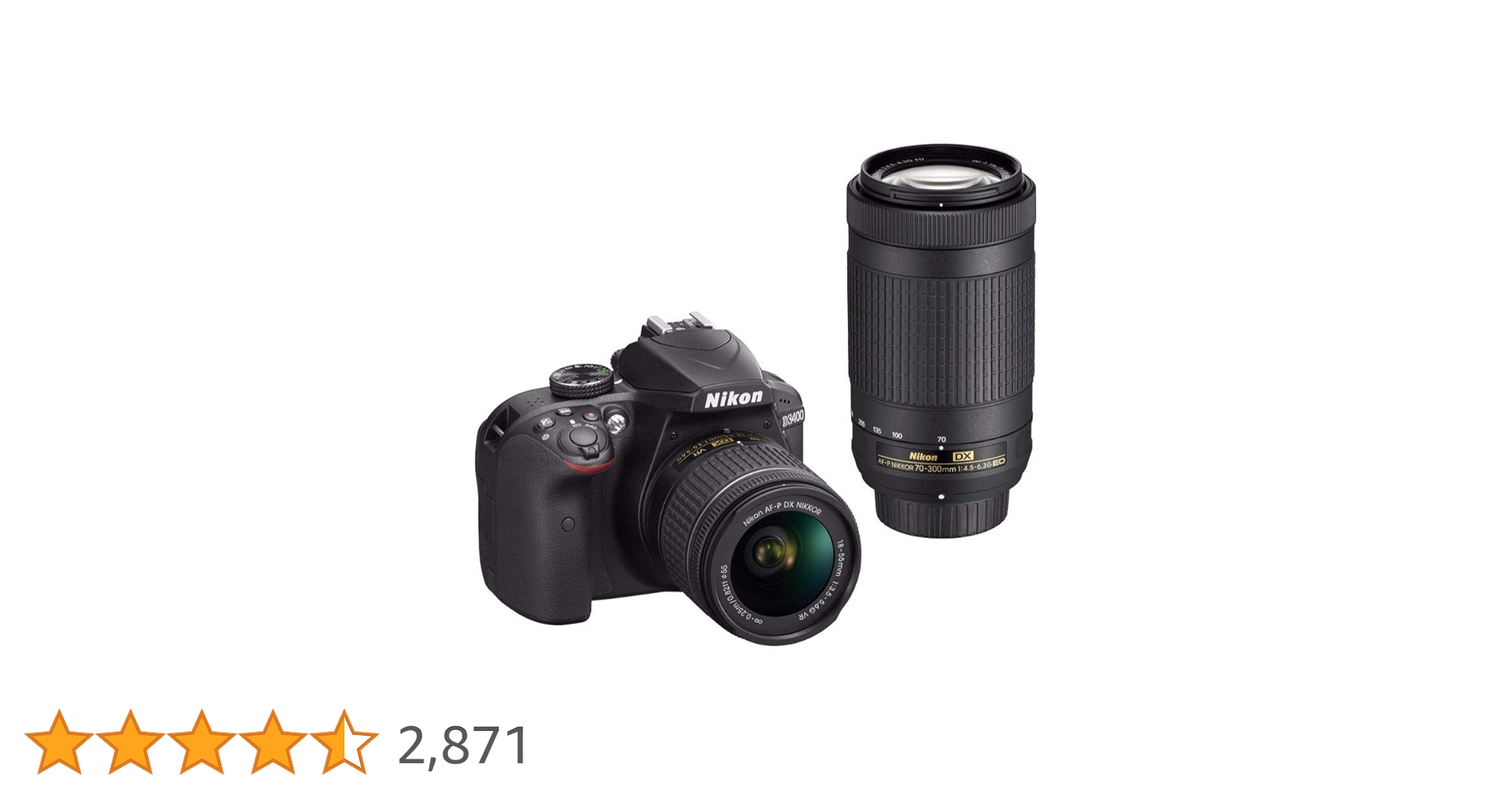 Nikon ニコン D3400 18-55&70-300mm ダブルズームキット Amazon | Nikon デジタル一眼レフカメラ D3400 ダブルズーム