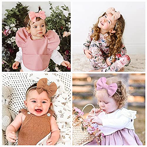 Prohouse 21 Pcs Big Bows Baby Nylon Headbands Hairbands Hair Bows Elastics For Baby Girls Newborn Infant Toddler Child Hair Accessories #TOP3