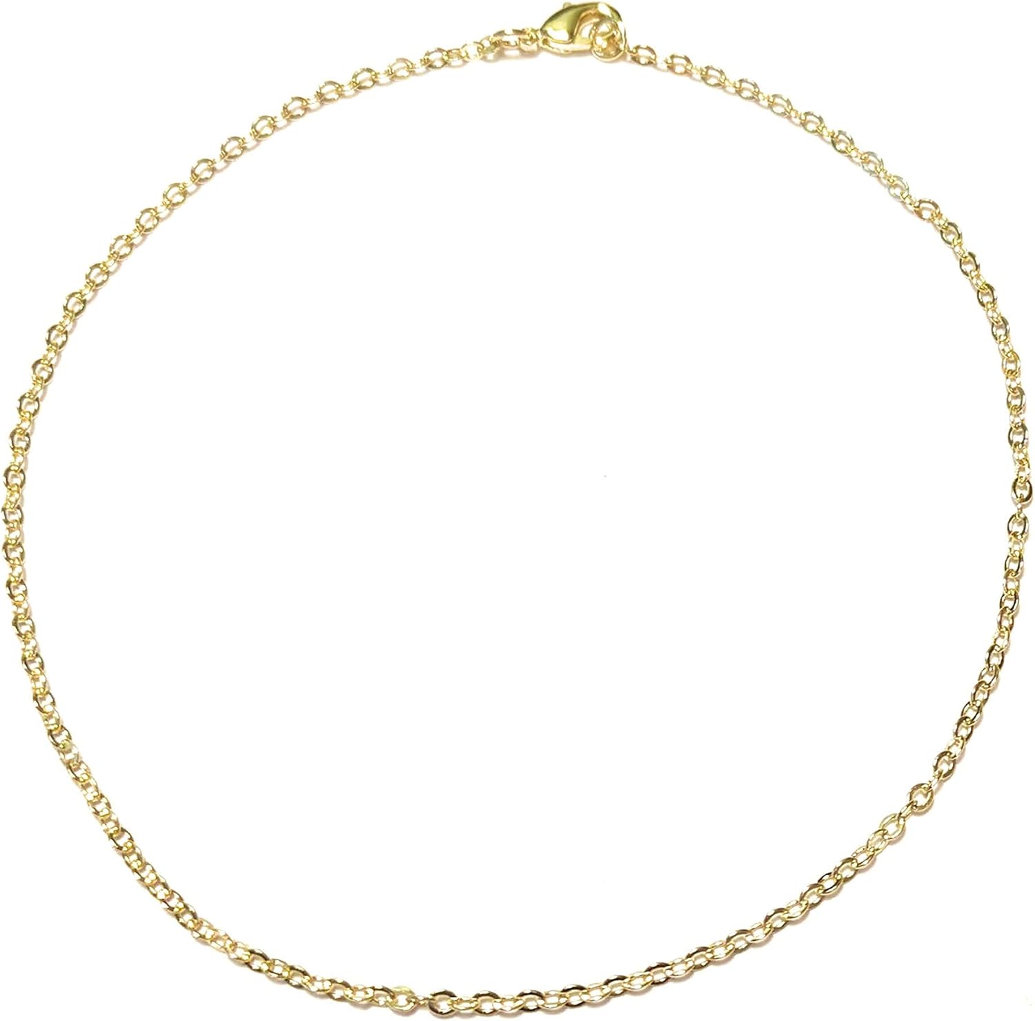 12 Inch Minimalist Anklet Plated Gold Fine Link Stainless Steel Chain Stylish Cable Style Ankle Bracelet Gift Boxed Size Plus Size - Image 4