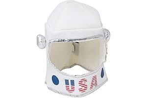 Kids Soft Fabric White Toy Astronaut Helmet: Roleplay Essential