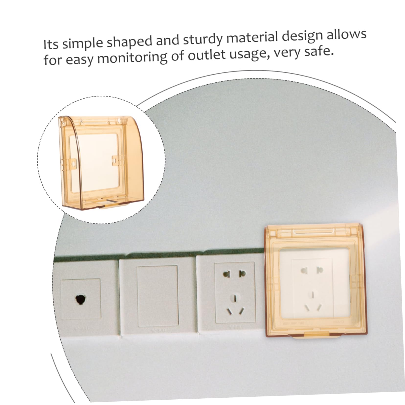 OSALADI 10piezas Para Enchufes Tapa De Seguridad Infantil Para Interruptores De Protector De De Pared Diseño Transparente y Instalación Seguridad Para Niño El