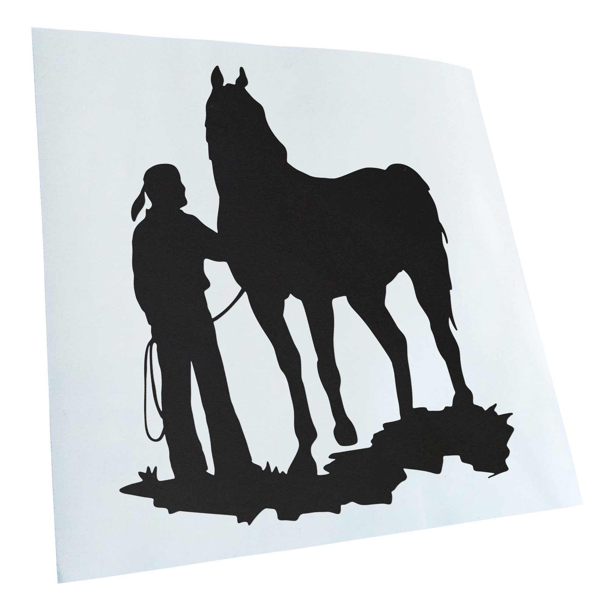 Kiwistar - Car Sticker - Indian with Horse for Car, Laptop, Bicycle, Truck, Motorcycle Multicolor JDM Decal Racing