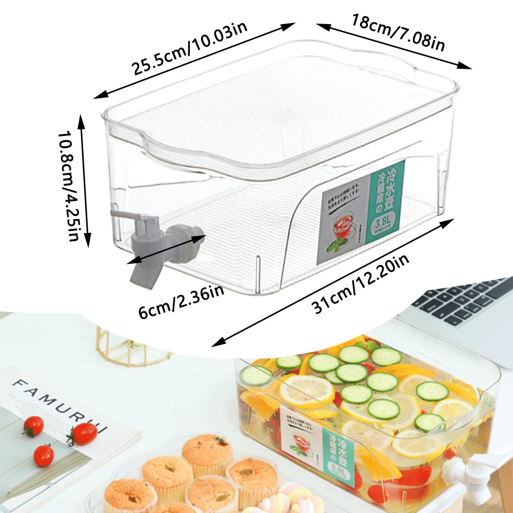 Amazon｜キッチン冷蔵庫用の蛇口冷水ボトルコンテナレモン