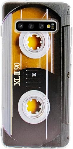 TNCYOLL Funda compatible con Samsung S10 Plus, cinta de casete a prueba de golpes, funda protectora para Samsung Galaxy S10+