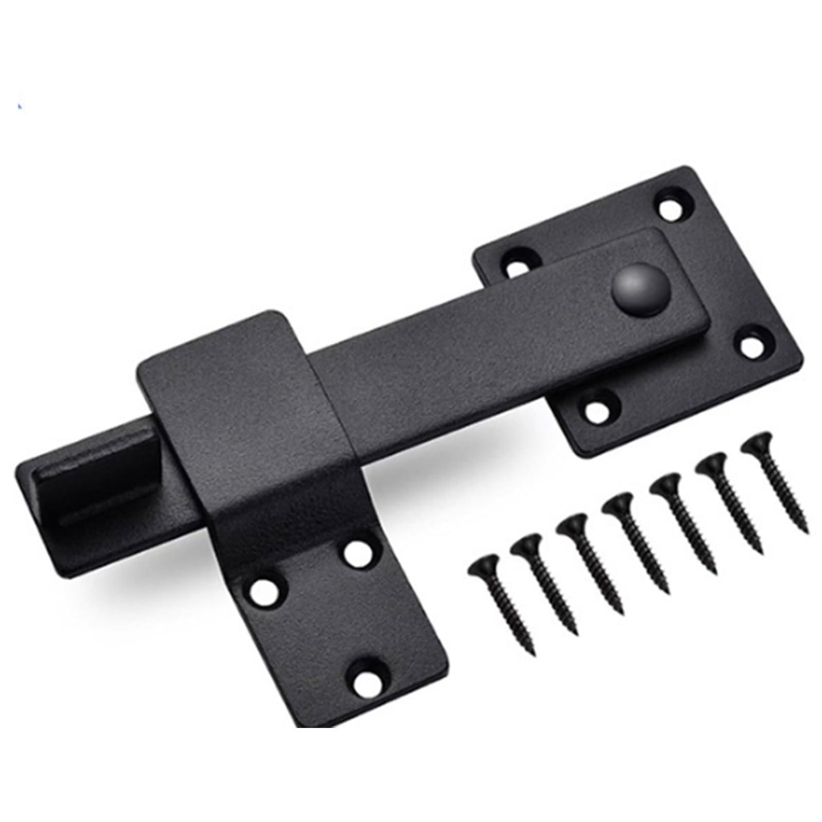 6" Flip Gate Latch Lock, Heavy Duty Barn Door Lock Flip Fence Gate Latch for Sliding and Swing Open Door Outdoor Gate, Shed