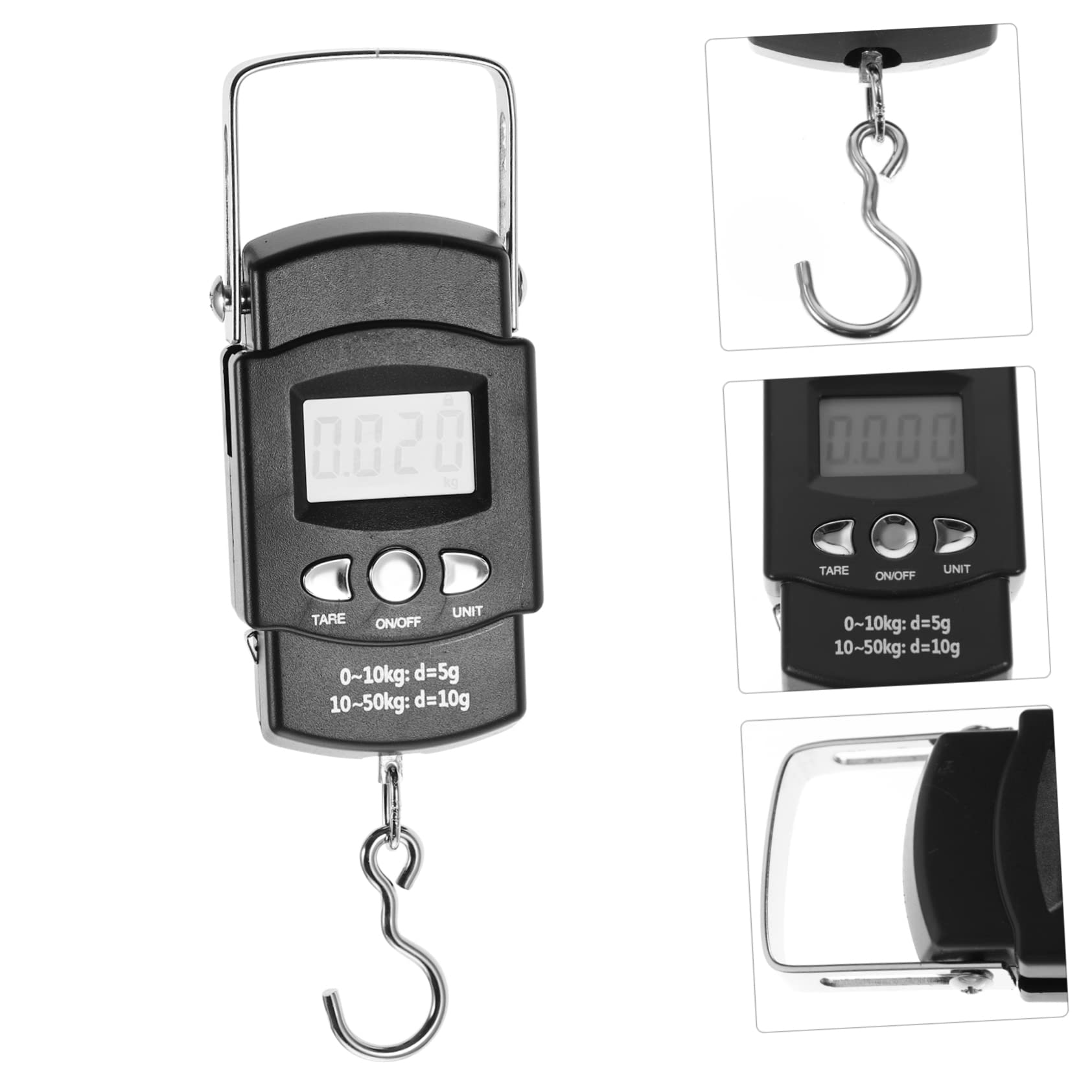 PRETYZOOM Electronic Scale Fishing Scale 50kg Digital Tape Measure Home Outdoor Portable Scale