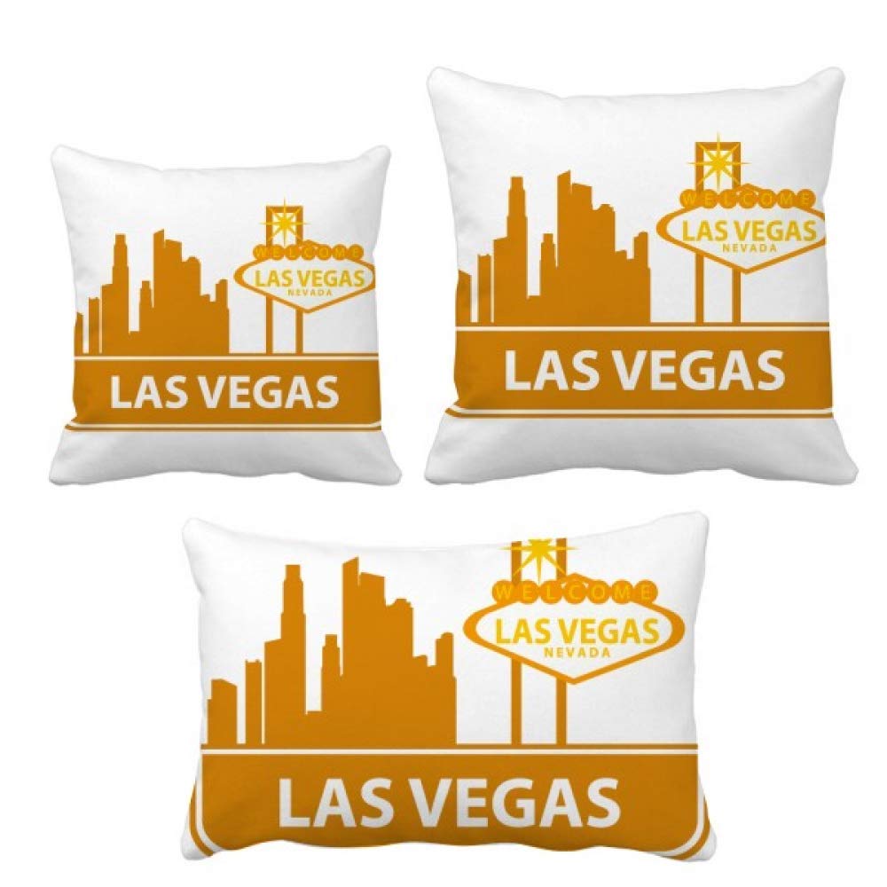 Coussin de salon confortable motif Las Vegas pour canapé et fauteuil