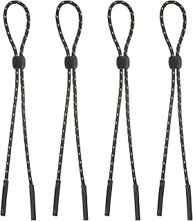 4 correas ajustables para lentes, antideslizantes, para gafas de sol, para hombres, mujeres y niños, color verde oscuro, rosso, inch