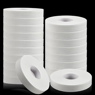 Nuanchu 24 Rolls Climbing Finger Tapes, Jiu-Jitsu Finger Tapes for Sports and Injuries, MMA, Volleyball, Football, Basketball, Tennis, Golf, Hands and Toes, Climbing Accessory(White,0.5 Inch X 45 ft)