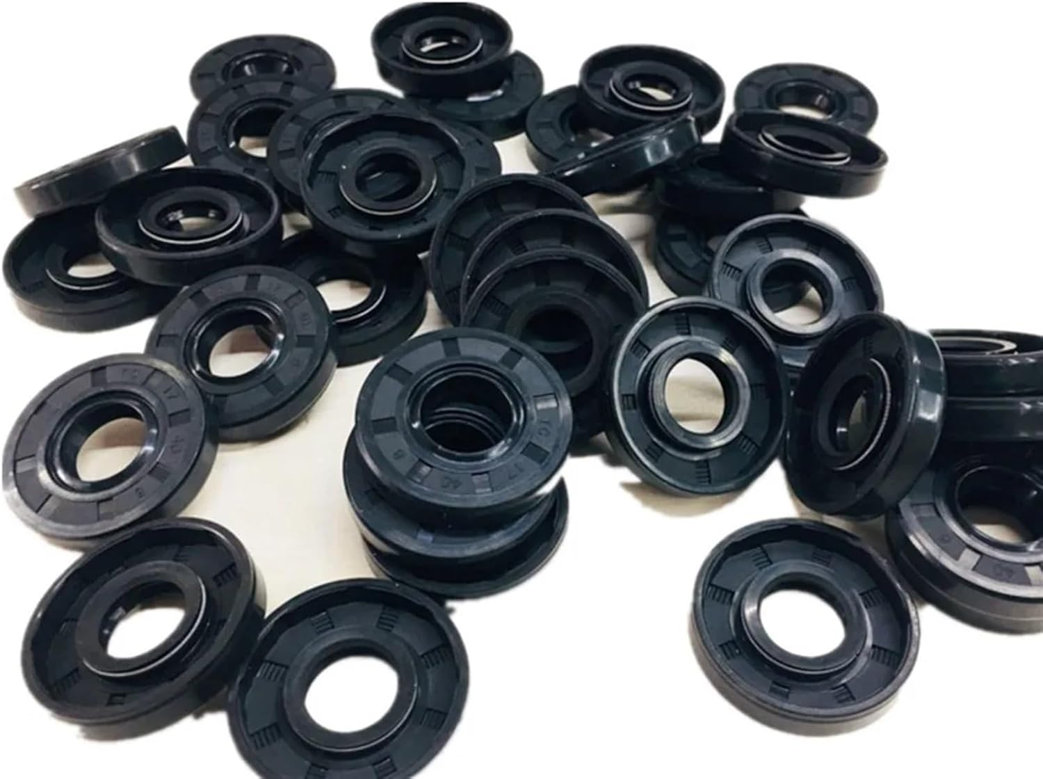 Framework Oil Seal 5Pcs OD 12-34mm Thickness 4-10mm Nitrile Butadiene Rubber Gasket Sealing Rings(10X21X7)