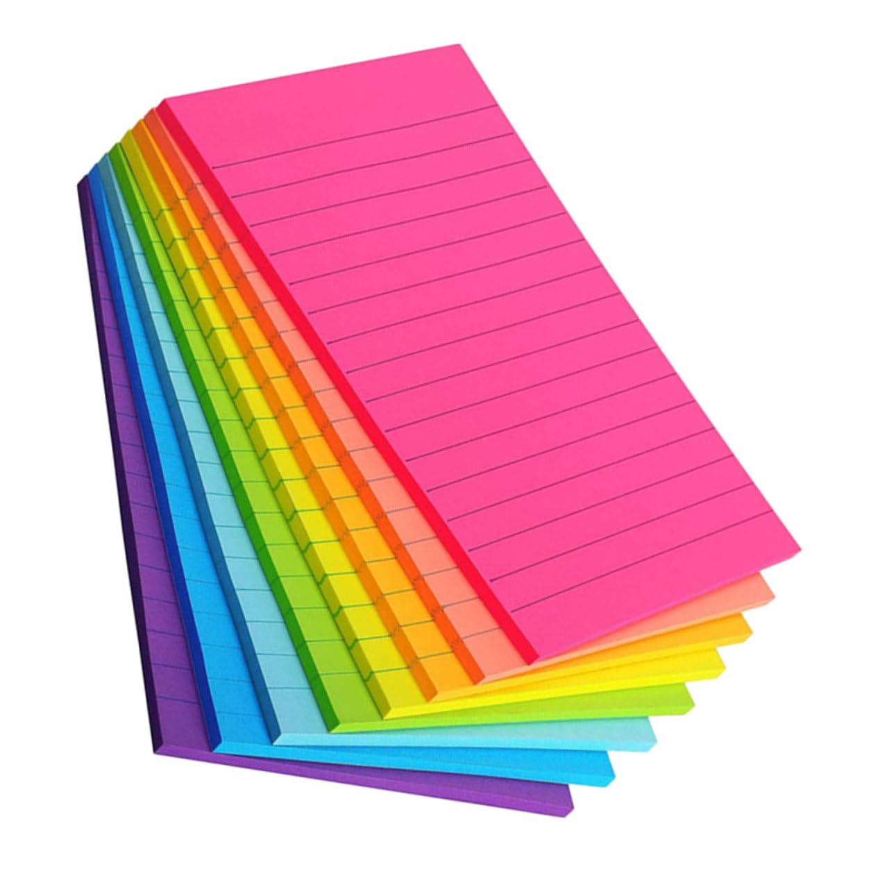 Lurrose 4 Ensembles Notes Autocollantes Horizontales Notes Claires Blocs-notes Mémo Pastilles Adhésives Multi-usages Des Cahiers Papeterie Pastel Onglets Collants Stylo Papier 8 Pièces X 4