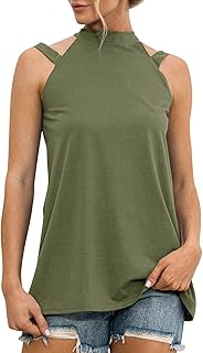 Women's Tops Activewear Women Sleeveless Tank Tops Yoga Stretchy Vest Running Tank Tops Loose Baselayer Tank Top Summer Yoga Fitness Shirts Workout Sports Vest Racerback Gym Vest Top