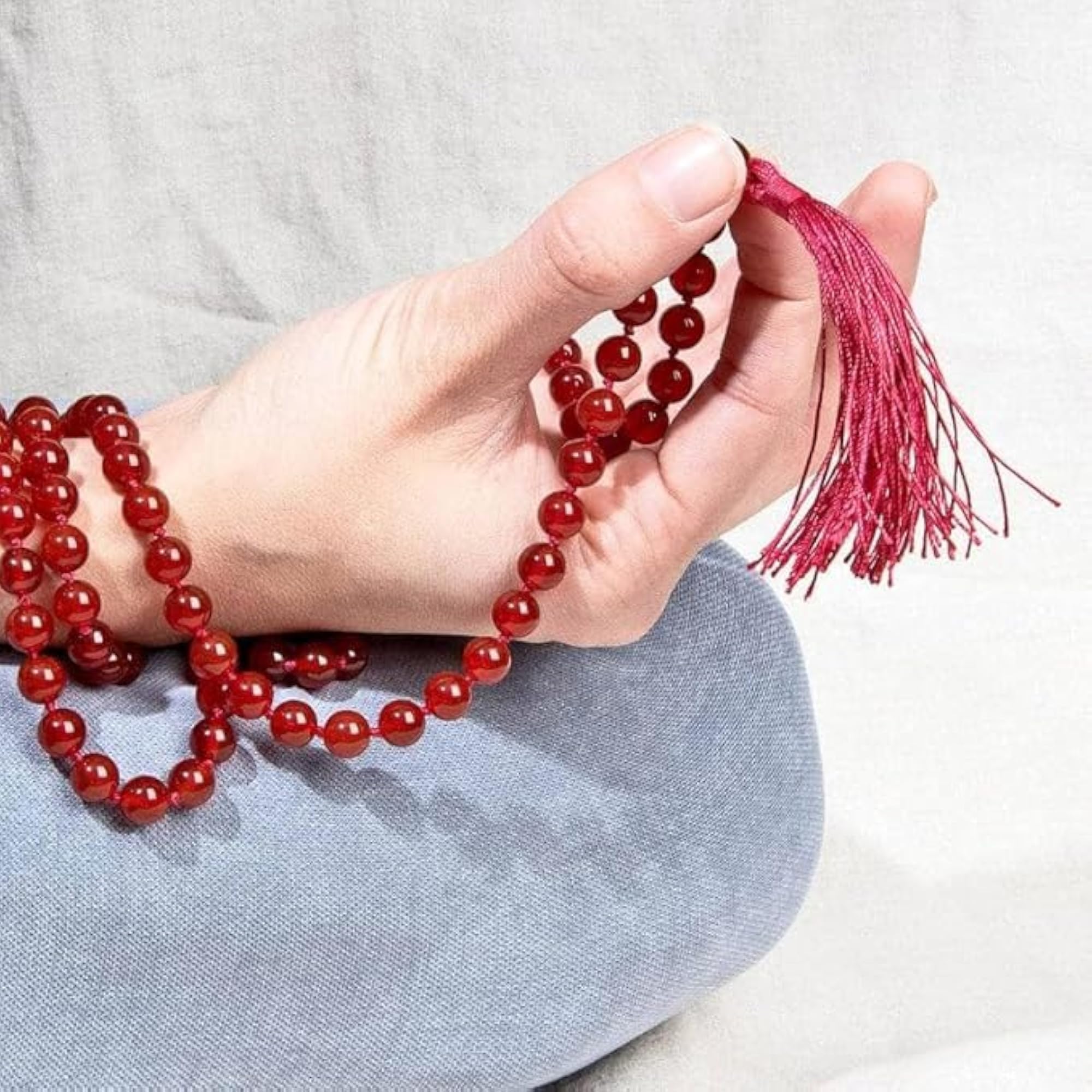 Women's Original Ruby Mala, Single Layer Rosary