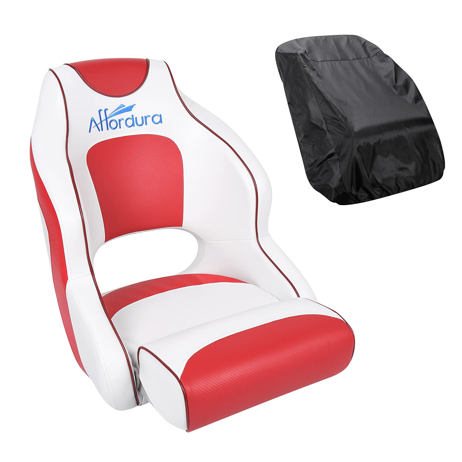 Affordura Boat Bucket Seat with Storage Bag Captains Chair Boat Seat