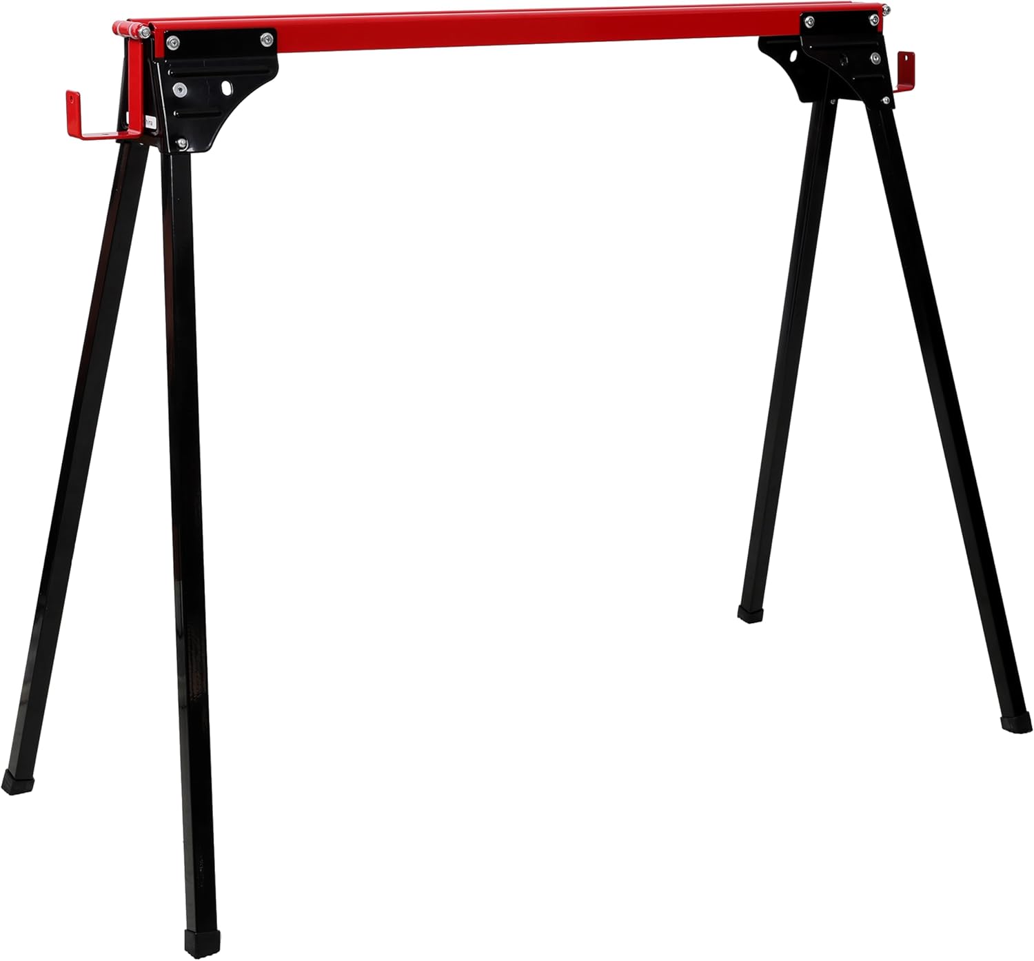 2 Pack Saw Horses – Folding Portable Work Horse with Fast Open Legs, Heavy Duty Steel Sawhorse for Garage, Workshop, Fully Assembled