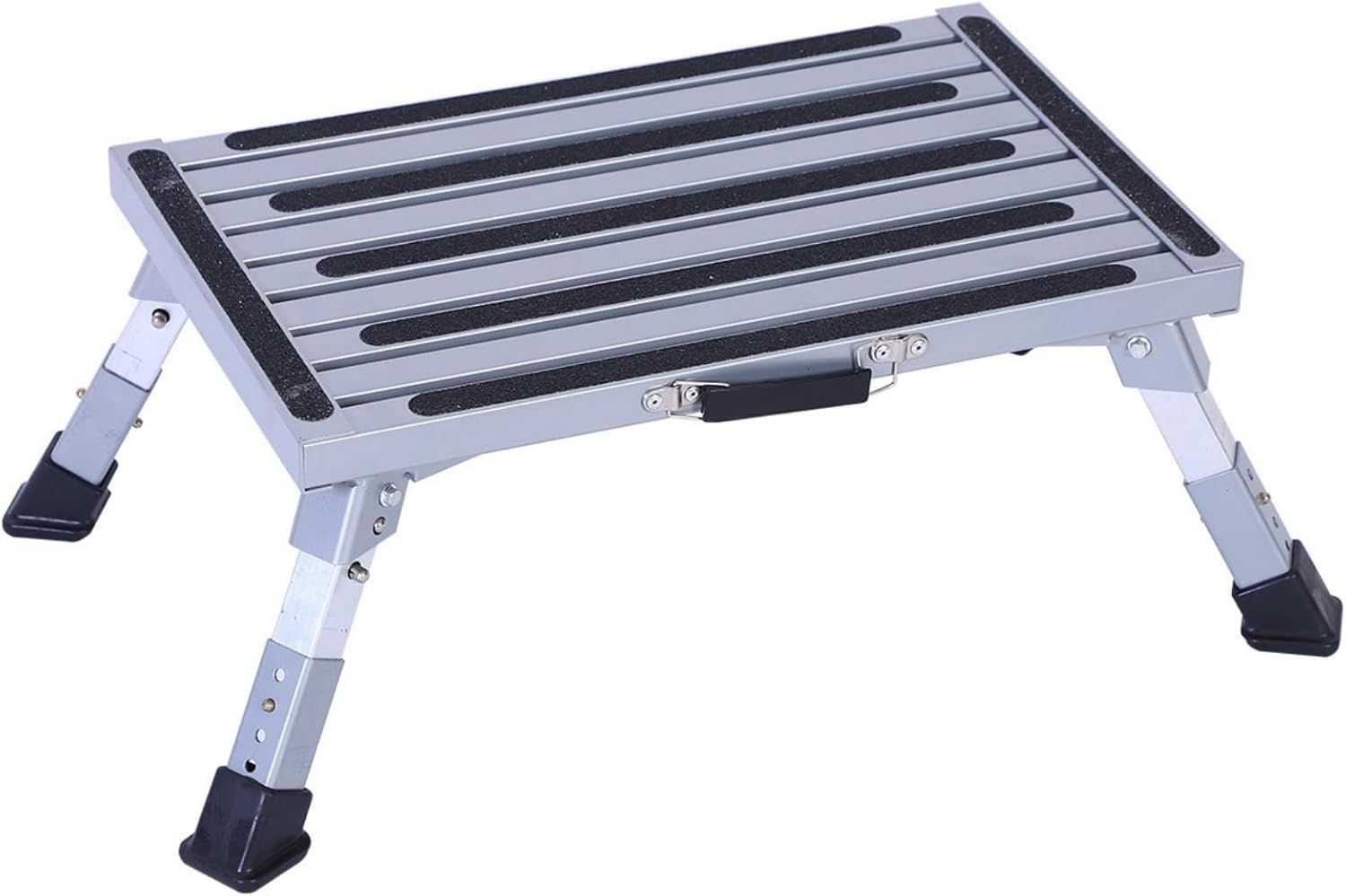 Cool Well 足場台 踏み台 乗降補助踏台 洗車台 アルミ製はしご 折り畳み おしゃれ 軽量 高さ調整 滑り止め 省スペース 