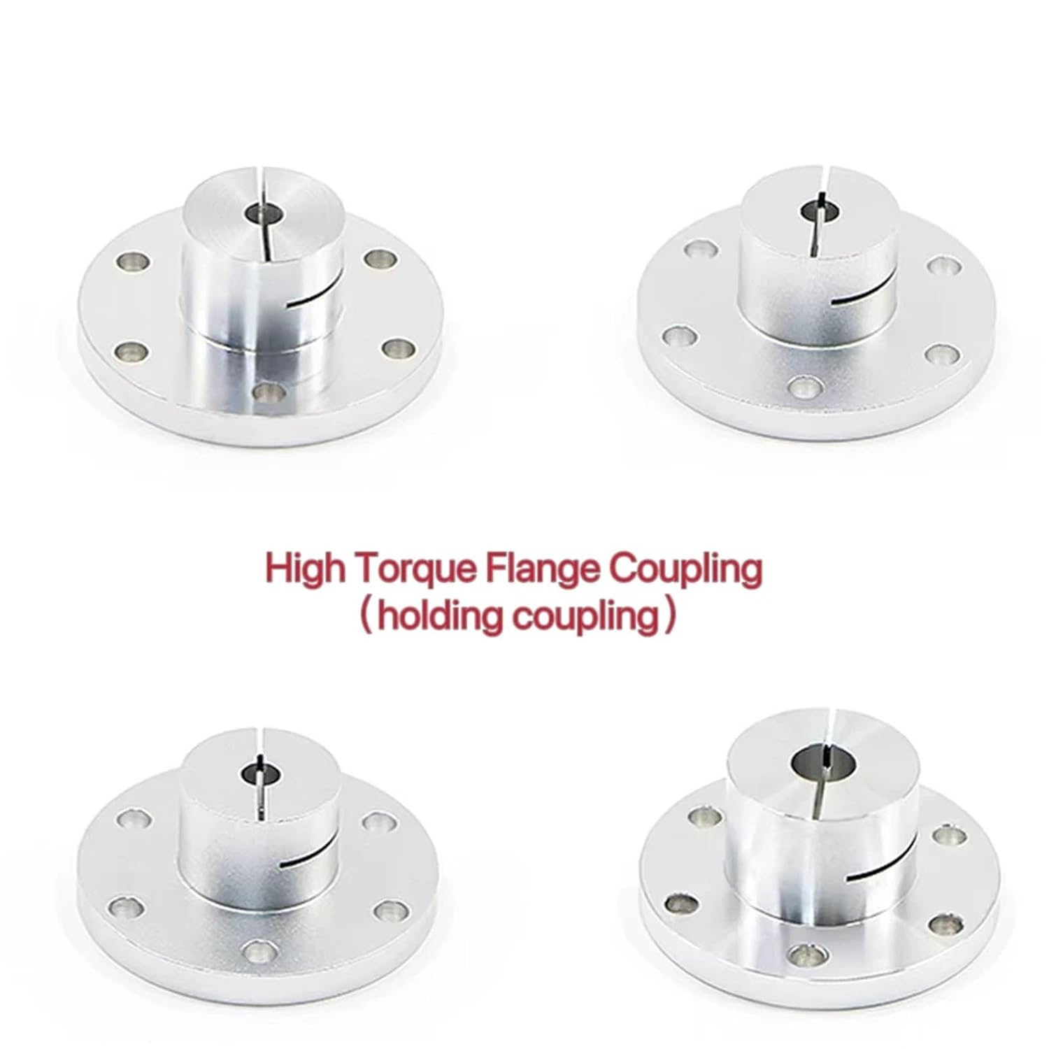 1PC Flange Coupling Aluminum Alloy High Torque CNC 5-18mm Keyway(10mm Keyway)