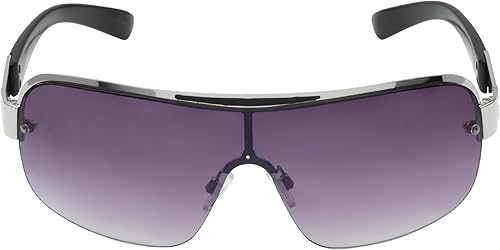 Miniatura 2 de Rocawear R1530 - Lentes de sol rectangulares con protección UV de metal semisin borde Regalos para hombres con estilo 5236in
