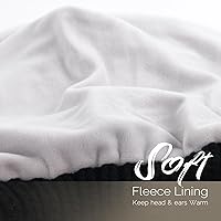 Vista 47 de FURTALK Gorros de invierno para mujer, con forro polar, gorro de punto holgado y cálido, gorro de esquí Gris claro