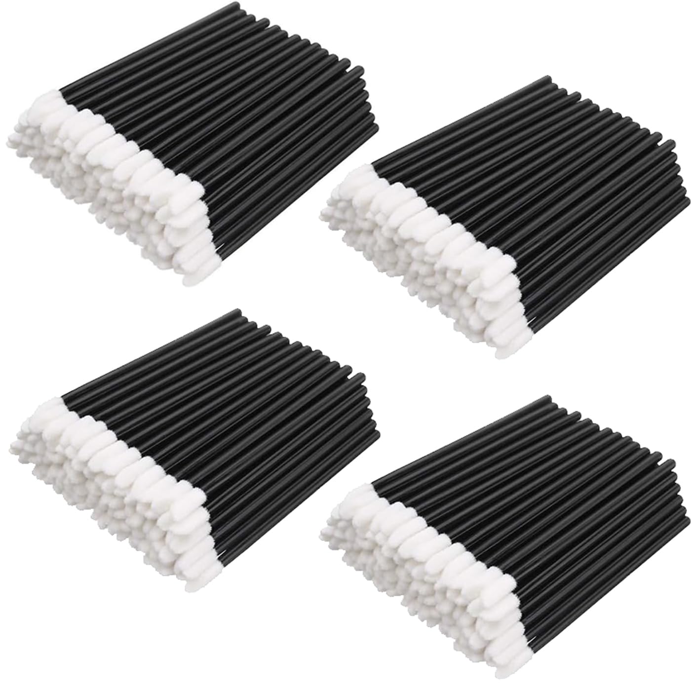 400 Stück Lippenpinsel, BetterJonny Make Up Lippenstift Pinsel Lipgloss Concealer Pinsel Lippenstift Stab Applikator Lippenapplikator Werkzeug für Perfekt Lippen Makeup (Schwarz)