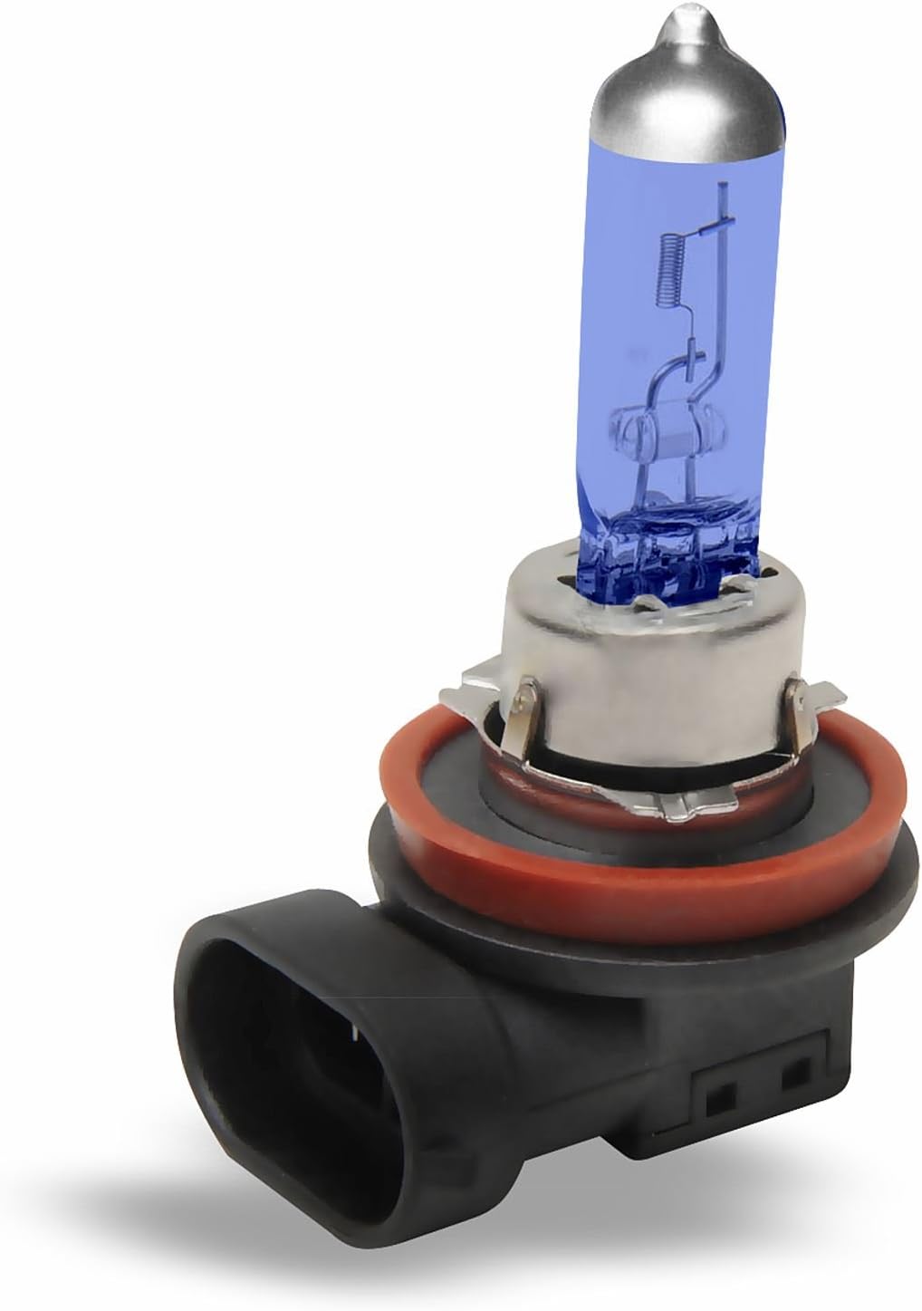 LUNEX H8 708 BLUE WHITE Headlight Halogen Bulbs 12V 35W PGJ19-1 + 25% whiter light 3700K duobox (2 units)