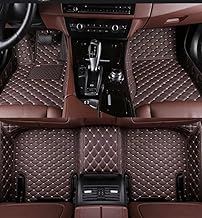 NEXTA Premium Nappa Luxury Leather with Grass Mat Complete Set || 100% Waterproof and Washable||7D Cars Floor Mats for Mahindra 7XO | Color : (Coffee)
