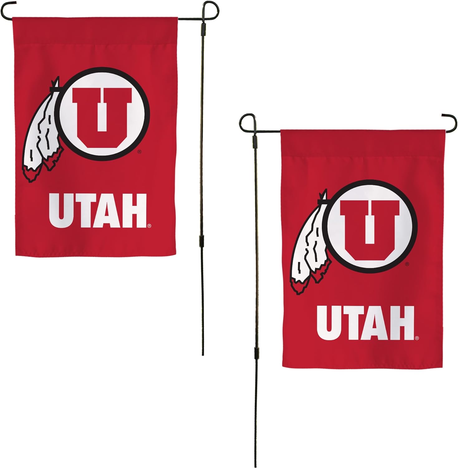 Desert Cactus University of Utah UU Garden Flag – 19 x 12 Inch Utah Utes Banner, for Outdoor Display and Events (Design C)