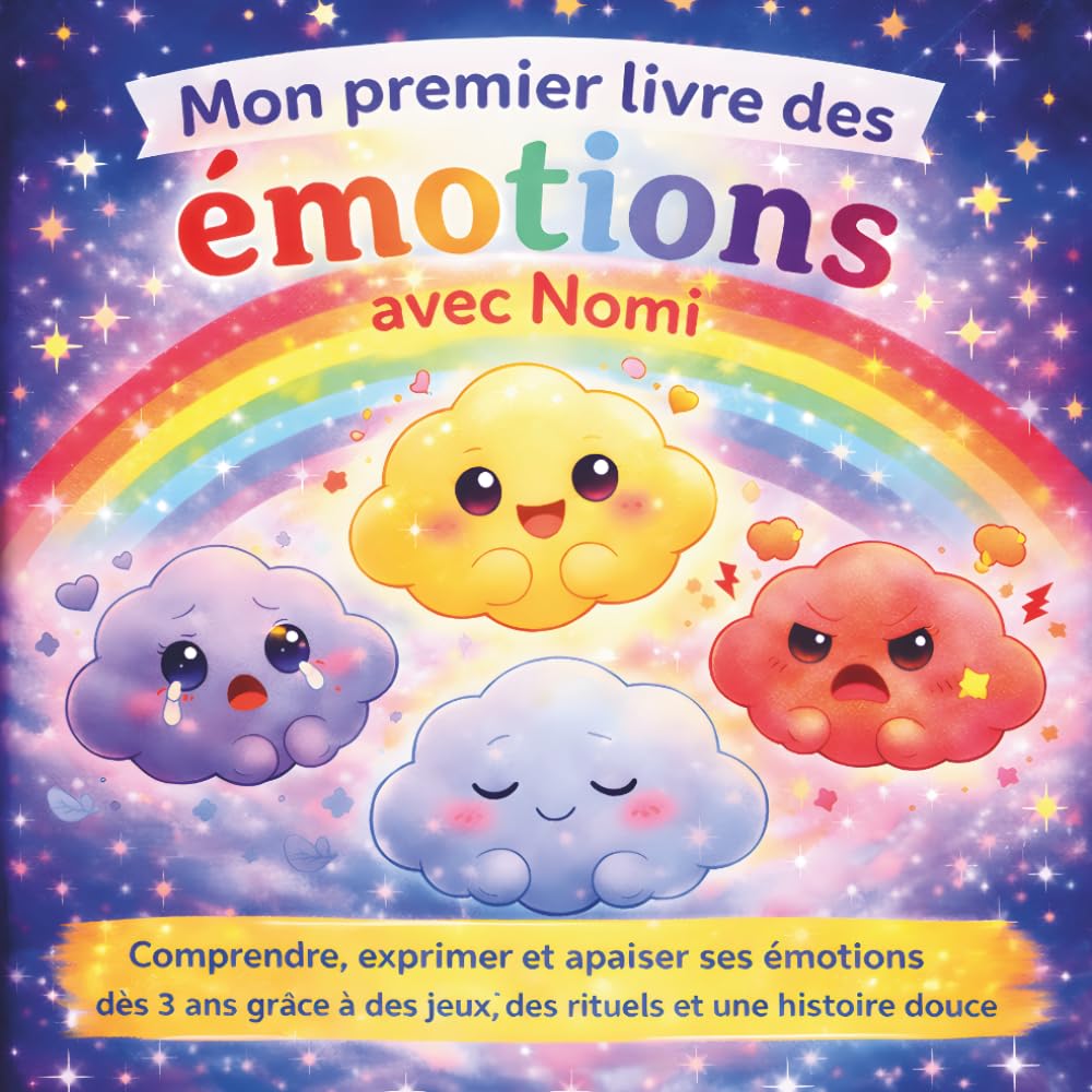 Mon premier livre des émotions avec Nomi: Comprendre, exprimer et apaiser ses émotions dès 3 ans grâce à des jeux, des rituels et une histoire douce