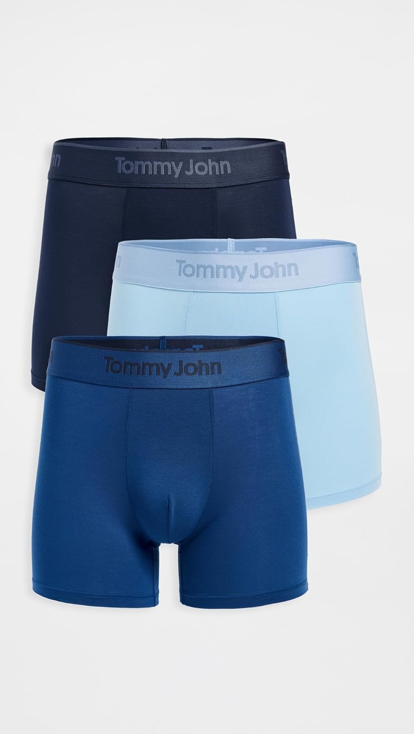 Tommy John Men's Second Skin 4" Trunks 3 Pack