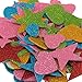 Zeayebsr 150 pezzi di adesivi in ​​schiuma glitterata, adesivi autoadesivi con stelle e cuori a colori, set di adesivi in ​​schiuma per bambini, decorazione da parete, artigianato