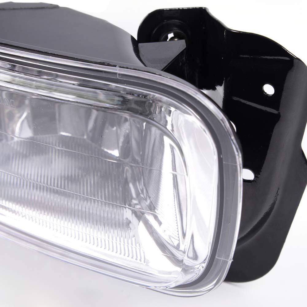PIT66 Front Bumper Fog Lights Compatible with 2009-2012 Dodge Ram 1500/2010-2018 Dodge Ram 2500 3500 2PCS Front Left & Right Clear Lens CH2594102, CH2595102, 55372734AB