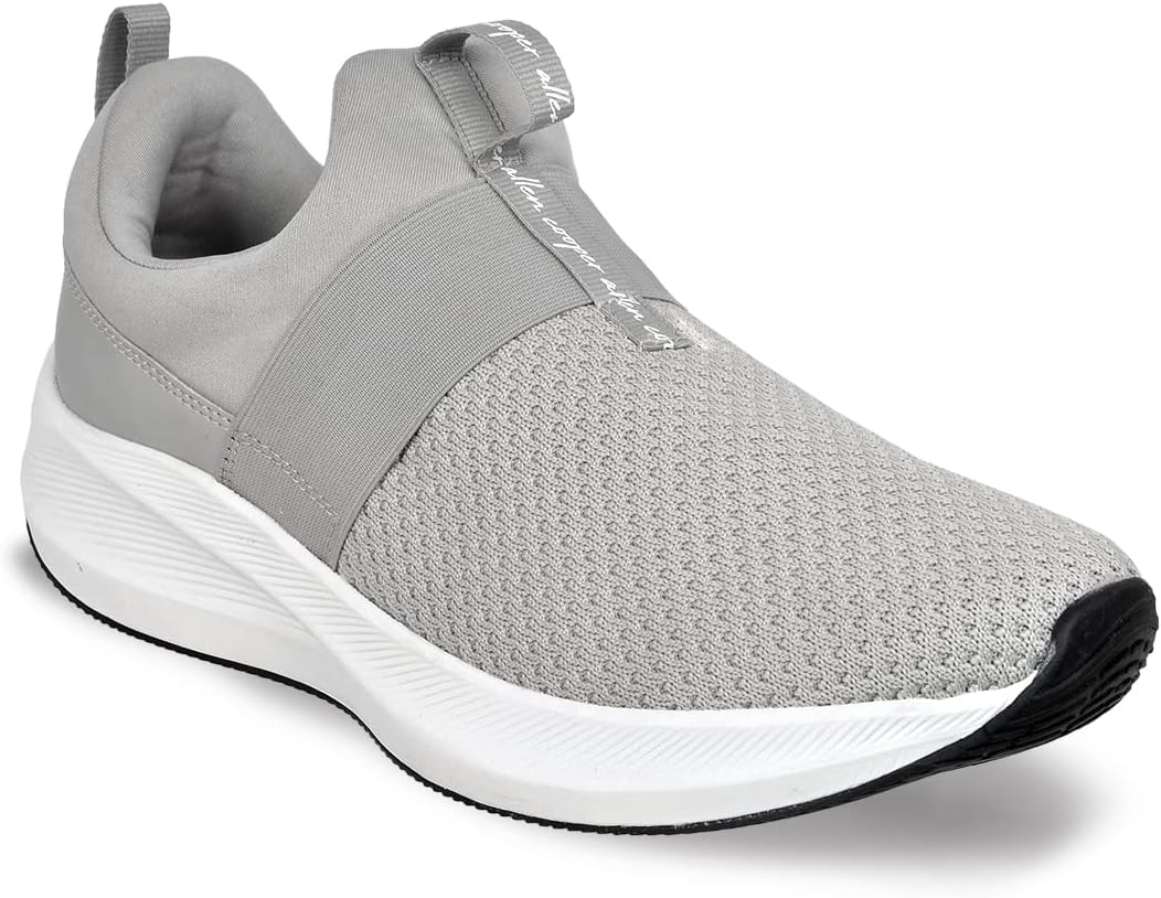 Training,Atheletic,Gym,Sports Comfortable Extra Max Cusion with Memory Foam Insole,Anti Skid Tech Grip Walking Shoes for Men(06202 Black/Grey-Sizes 6,7,8,9,10)