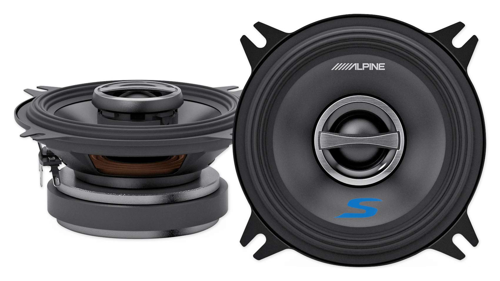 ALPINE製スピーカー Amazon.co.jp: (4) Alpine S-S40 140ワット 4インチ 同軸 2