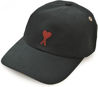 Ami Baseball Cap paris Paris Heart Logo iyai23w029 BFUCP006.CO0051 001 BLACK, Black, 51.0-62.0 cm