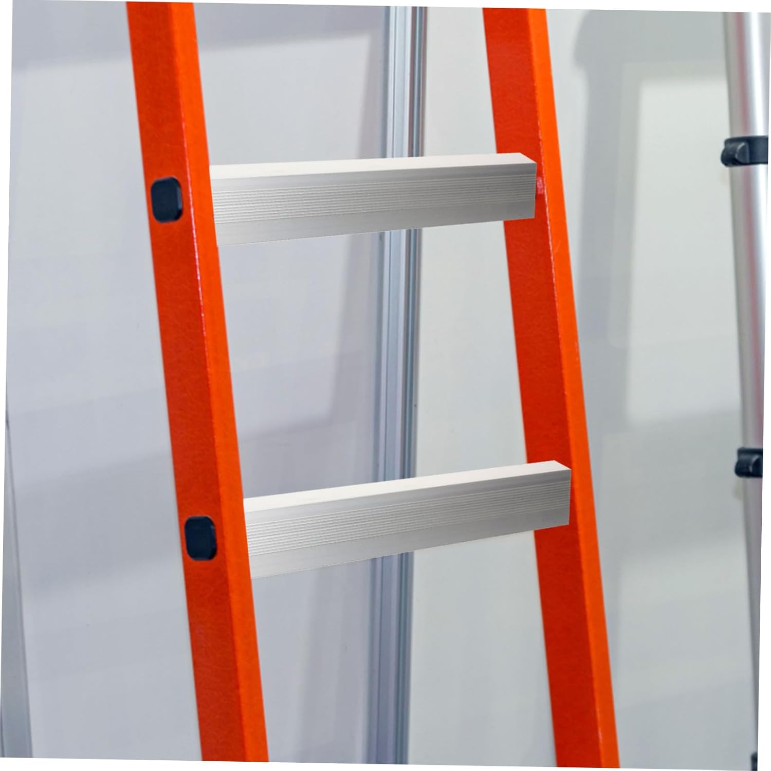 TEHAUX 5pcs Ladder Step Replacement Tread Aluminum Alloy Platform for Step Ladders -Resistant Design Fit for Home and