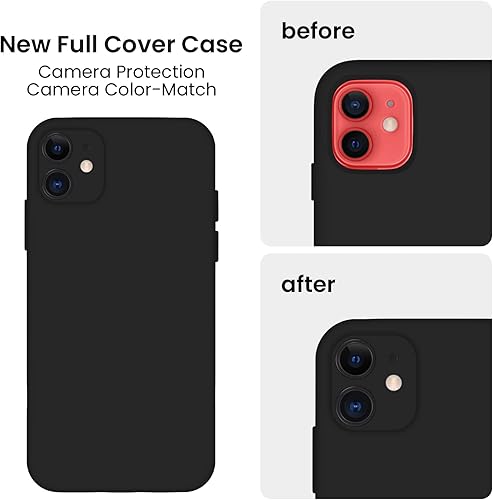 Miniatura 4 de FireNova Funda diseñada para iPhone 11, borde recto, protección de cámara mejorada, funda de silicona con forro de microfibra suave antiarañazos,