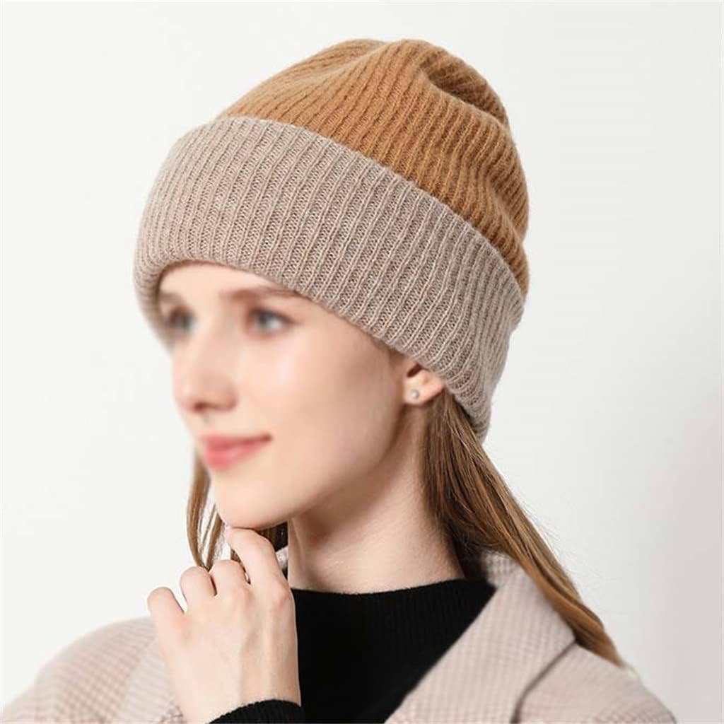 Cute Thickened Warm Knitted Hat Autumn and Winter All-Match Woolen
