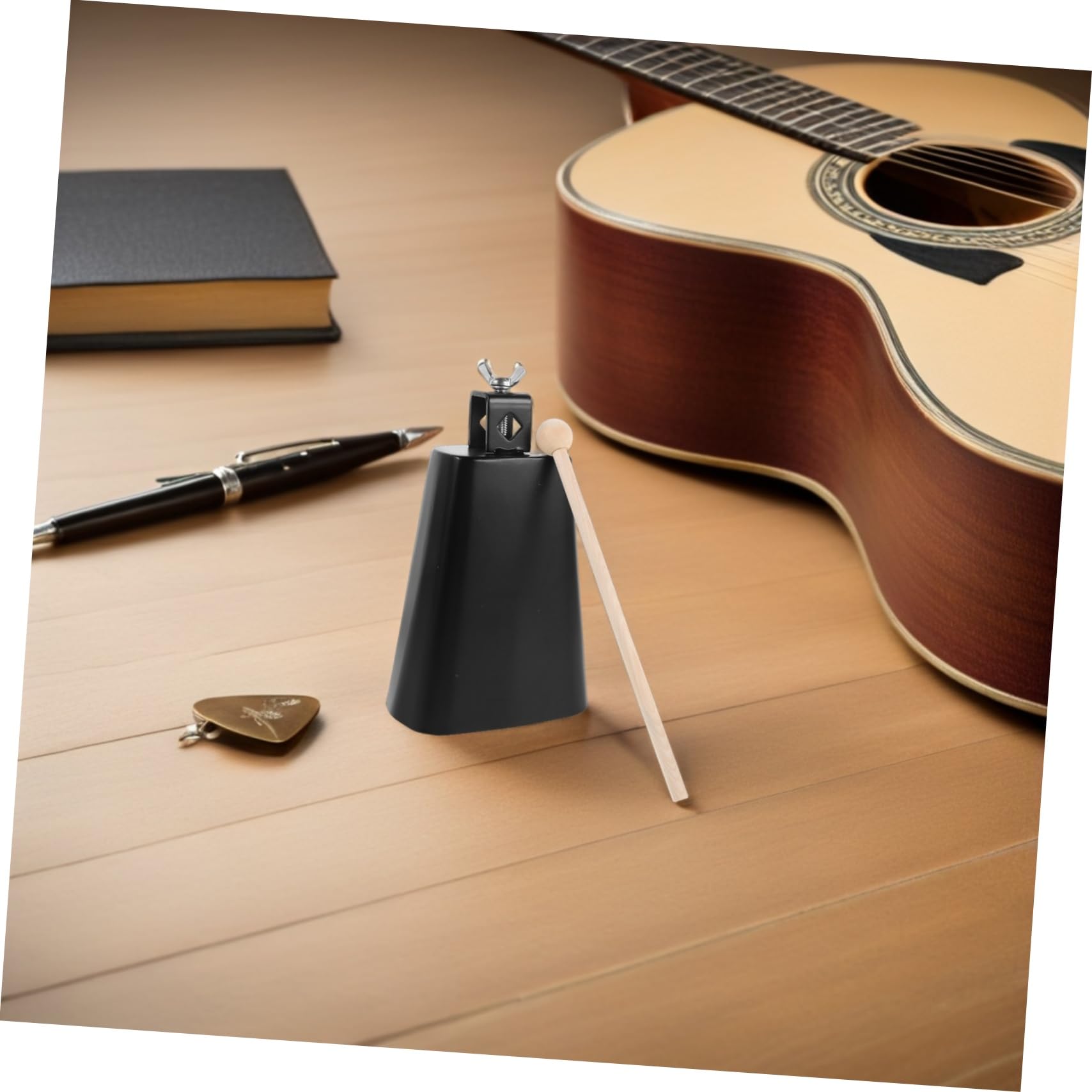 Zestaw kurtki Cowbell akcesoria perkusyjne metalowy krowi dzwonek Zestaw perkusyjny Cowbell mały krowi dzwonek Instrument muzyczny Cow Bell posiadacz krowiego dzwonka