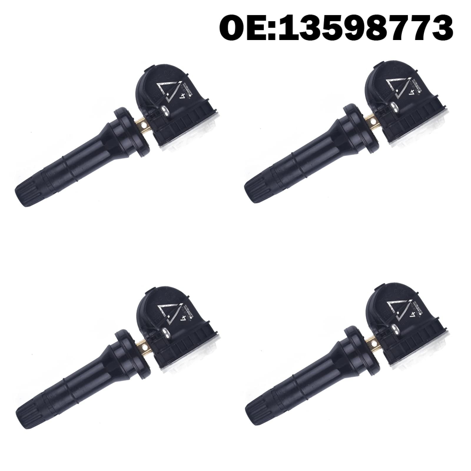 4 Pezzi sensore di Pressione Pneumatici Auto TPMS, per Opel, per Karl 2015-2023, per Buick, per Enclave 2017-2018 TPMS sensore di monitoraggio della Pressione Pneumatici Auto 13598773