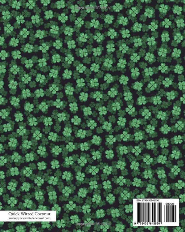 Lucky Clover Notebook, Ruled Pages, 8x10 - Image 2