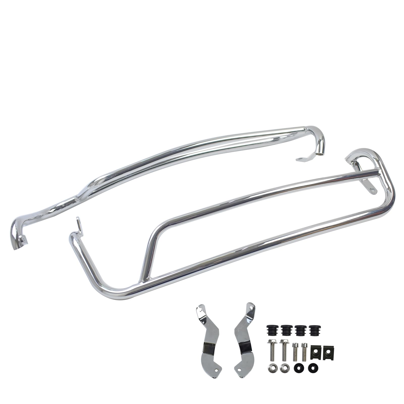 Protection de Moteur de Moto - Cadre de Barre de Protection Contre Les Chutes - Compatible with GTS 125 GTS 300 GTV 300 Accessoires 2007-2023 GTS 125 GTS 300 GTV 300 (Argent)