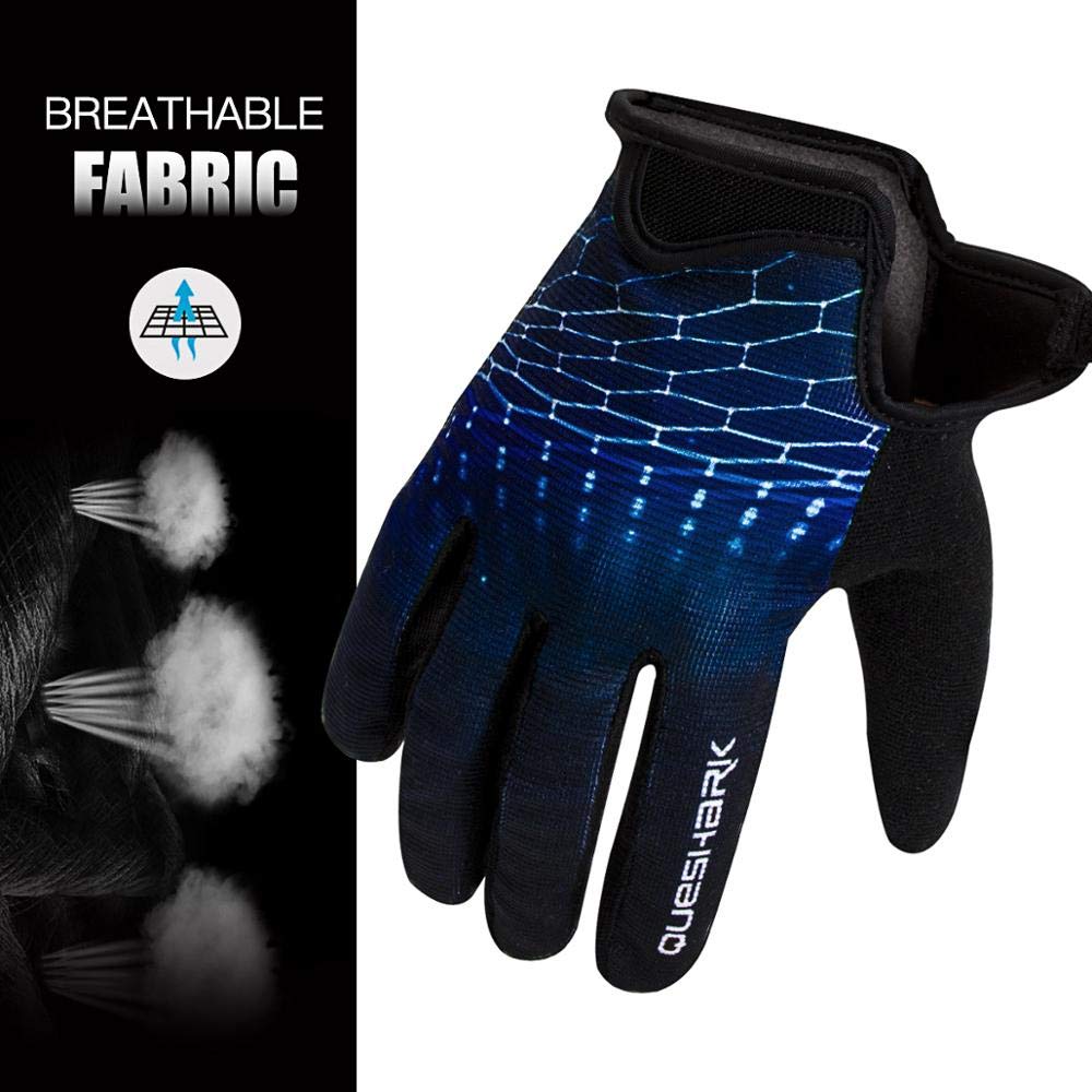 Queshark Guanti MTB,Guanti da Ciclismo,Guanti da Bicicletta MTB per Donna e Uomo,Antiscivolo Touch Screen